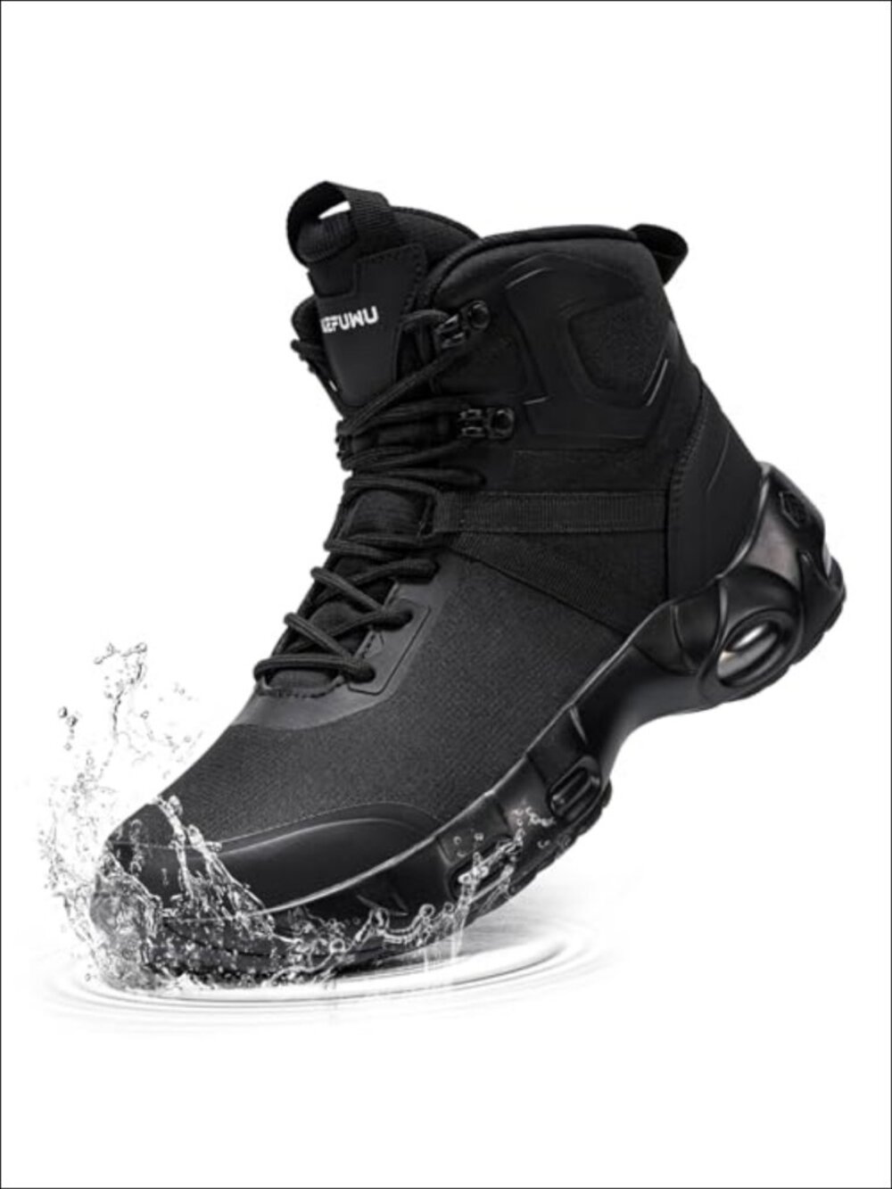 KEFUWU Men's Waterproof Tactical Combat Boots Wide 6 Inch